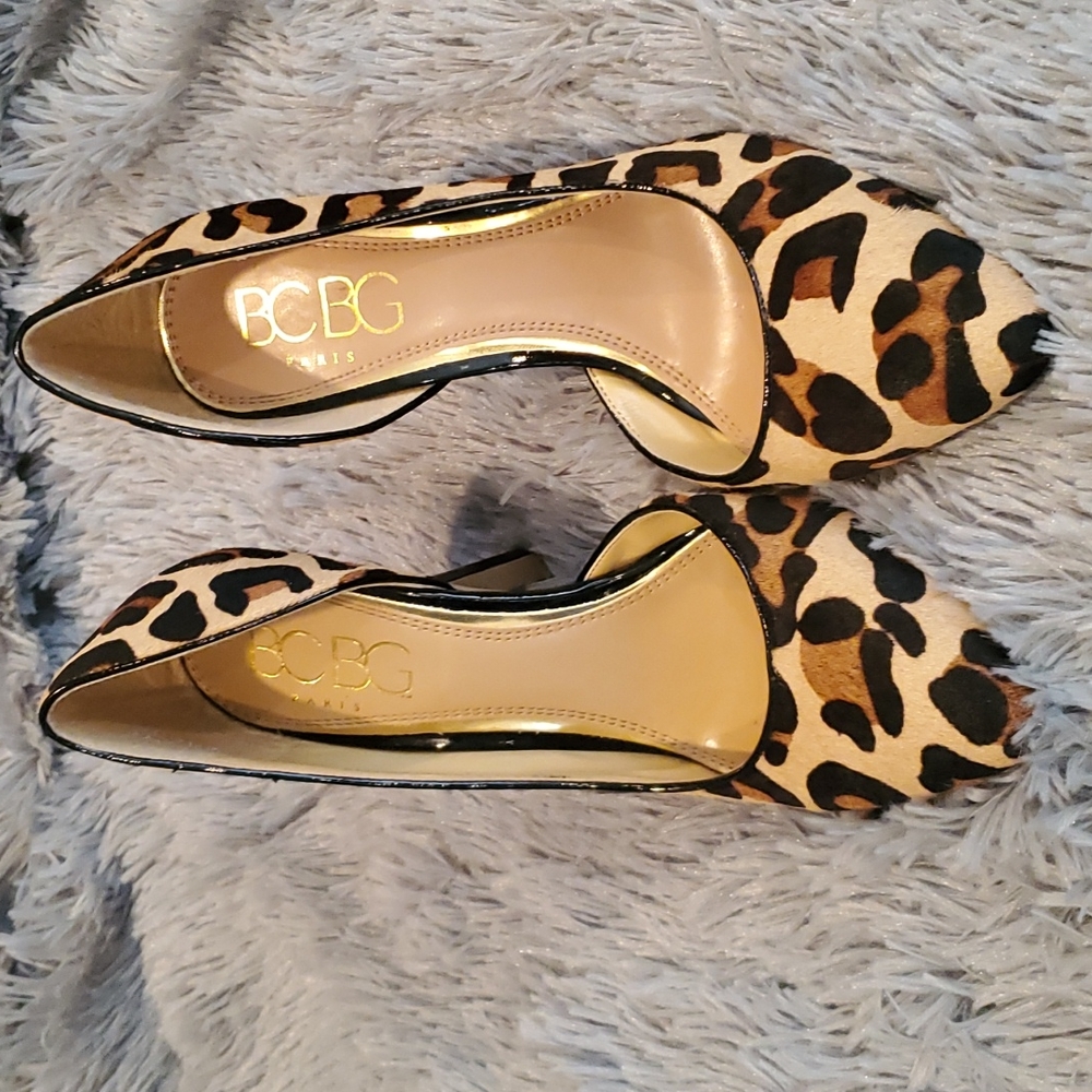 BCBG Paris-PlJaze Calf Hair Animal Print Heels